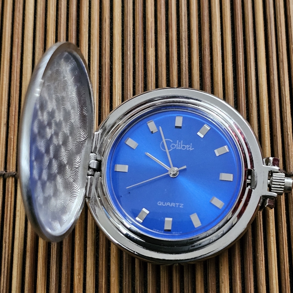 Colibri Silvertone Pocket Watch (Vintage)